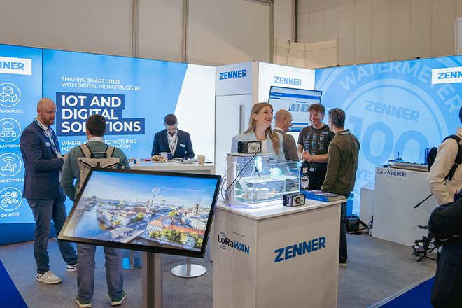 ZENNER Messestand - auf der E-world 2025 präsentiert ZENNER Lösungen für resiliente Infrastrukturen