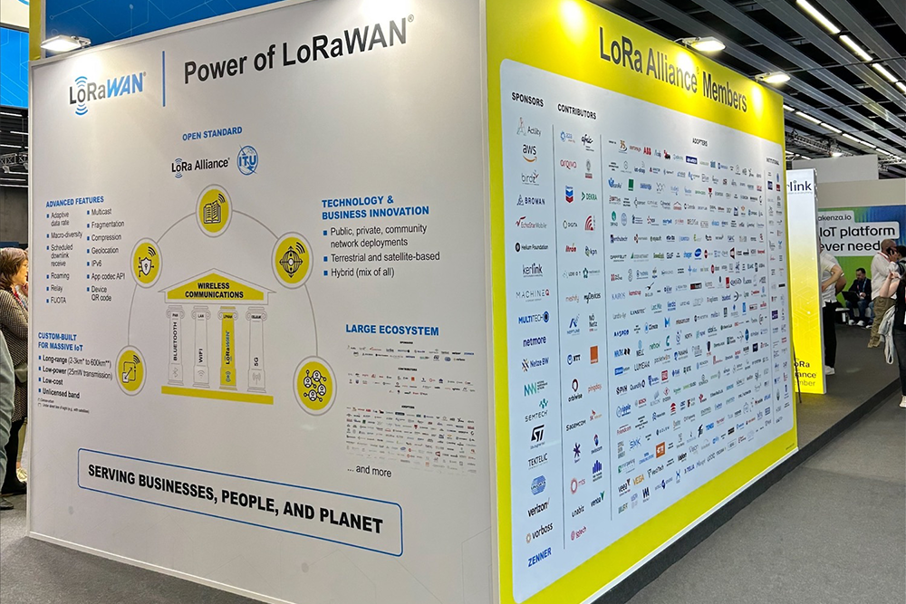 LoRa Alliance booth at the IoT Solutions World Congress 2025