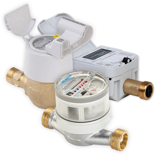Kollage ZENNER Wasserzähler