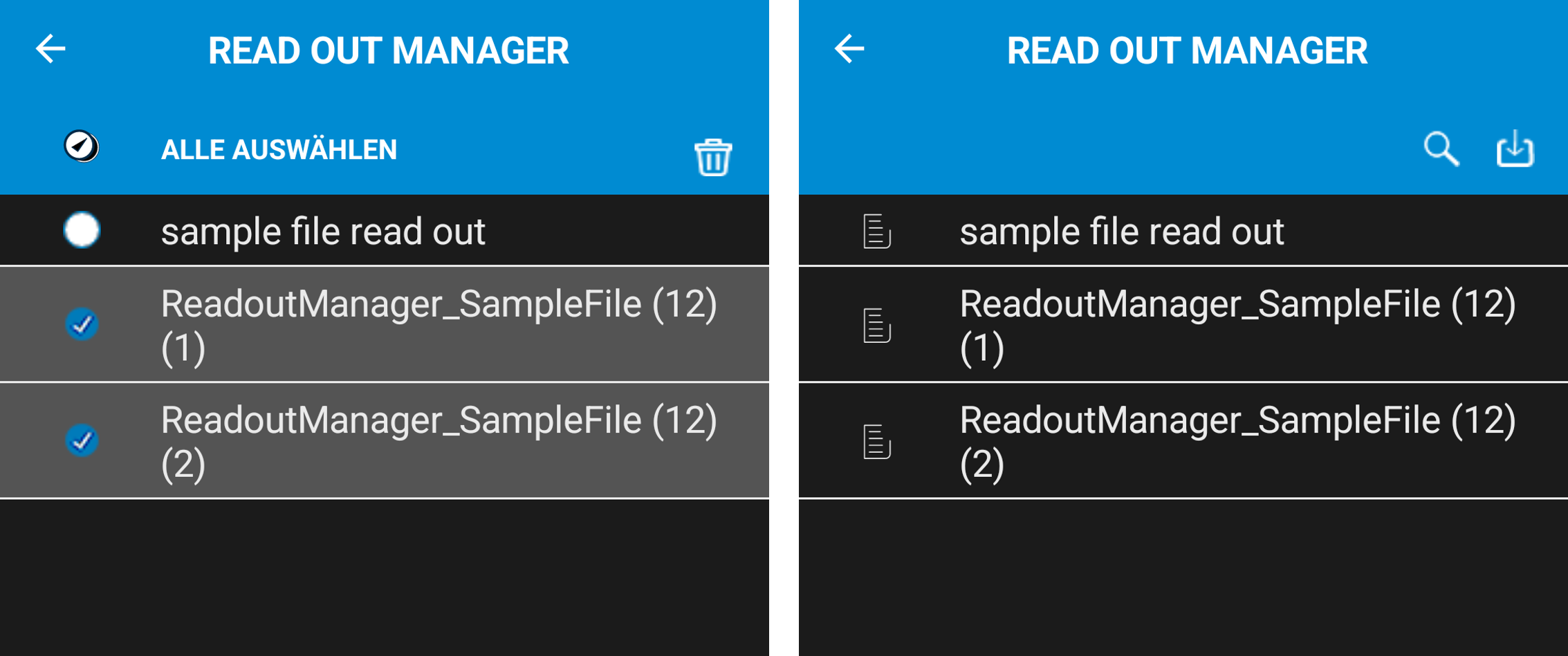 READ OUT MANAGER B.One Device Manager