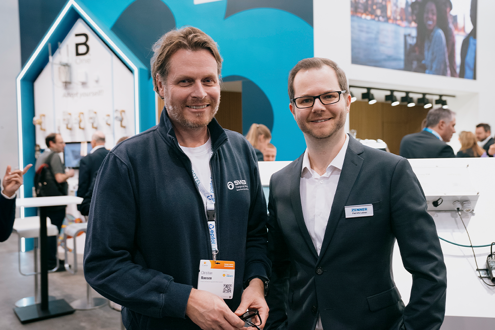 Christian Roosen, Stadtwerke Bonn, und Patrick Leiner von ZENNER